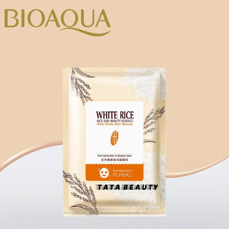 Bioaqua Rice Skin Beauty Essence Face Mask 25G | 1 PC | Best Price in Pakistan original skincare product Pakistan