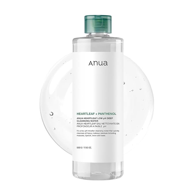 Anua | Heartleaf & Panthenol Low pH Deep Cleansing Water | 500g | Best Price in Pakistan original skincare product Pakistan