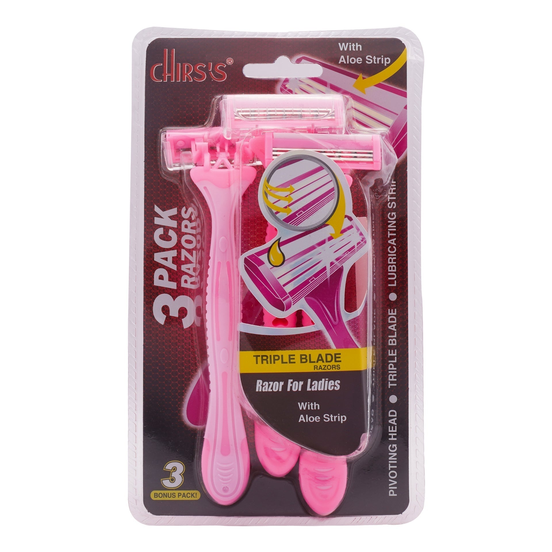 Chirs's | Triple Blade With Aloe Strip Razor | Best Price in Pakistan original skincare product Pakistan Main image