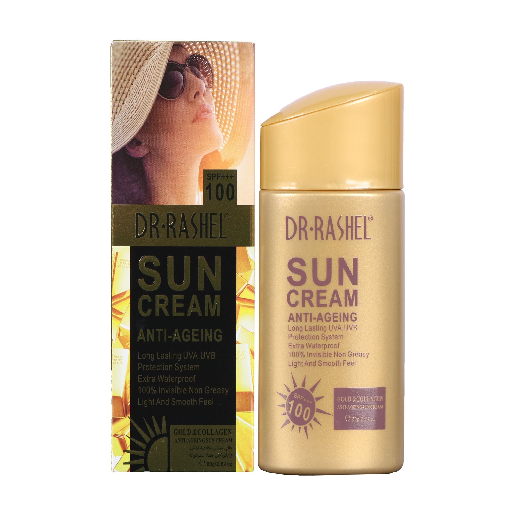 Dr Rashel Sun Cream Anti- Ageing Spf 100 80G | Best Price in Pakistan original skincare product Pakistan Main image