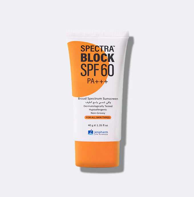 Jenpharm Spectra Block Broad Spectrum Sun Block Cream 40G | Best Price in Pakistan original skincare product Pakistan Main image