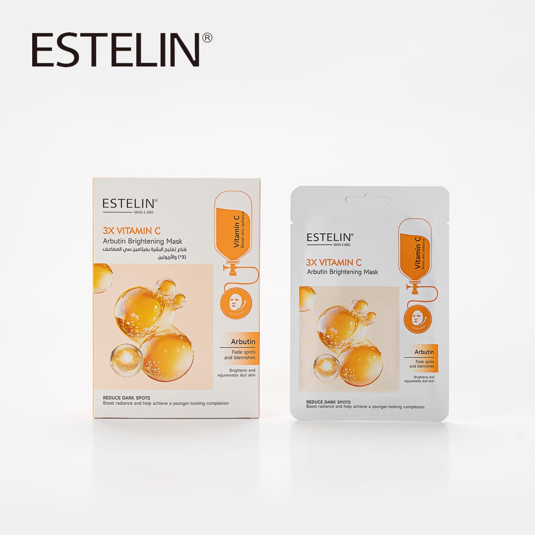 Estelin | 3X Vitamin C & Arbutin Brightening Mask | Best Price in Pakistan original skincare product Pakistan