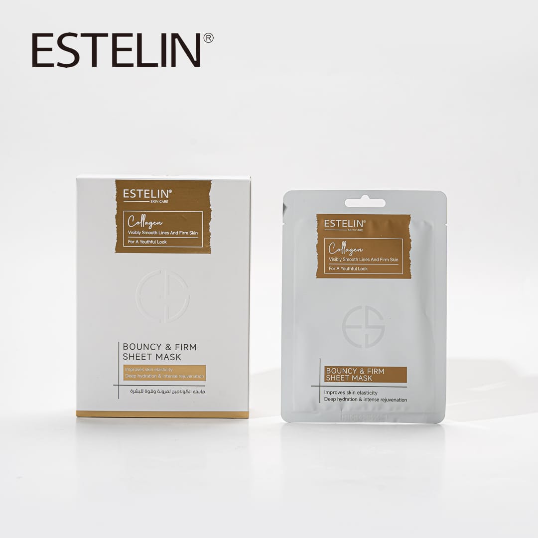 Estelin | Bouncy & Firm Collagen Sheet Mask | Best Price in Pakistan original skincare product Pakistan Main image