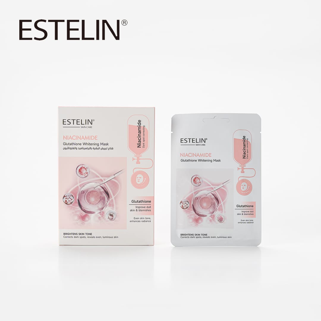 Estelin | Niacinamide & Glutathione Whitening Mask | Best Price in Pakistan original skincare product Pakistan Main image