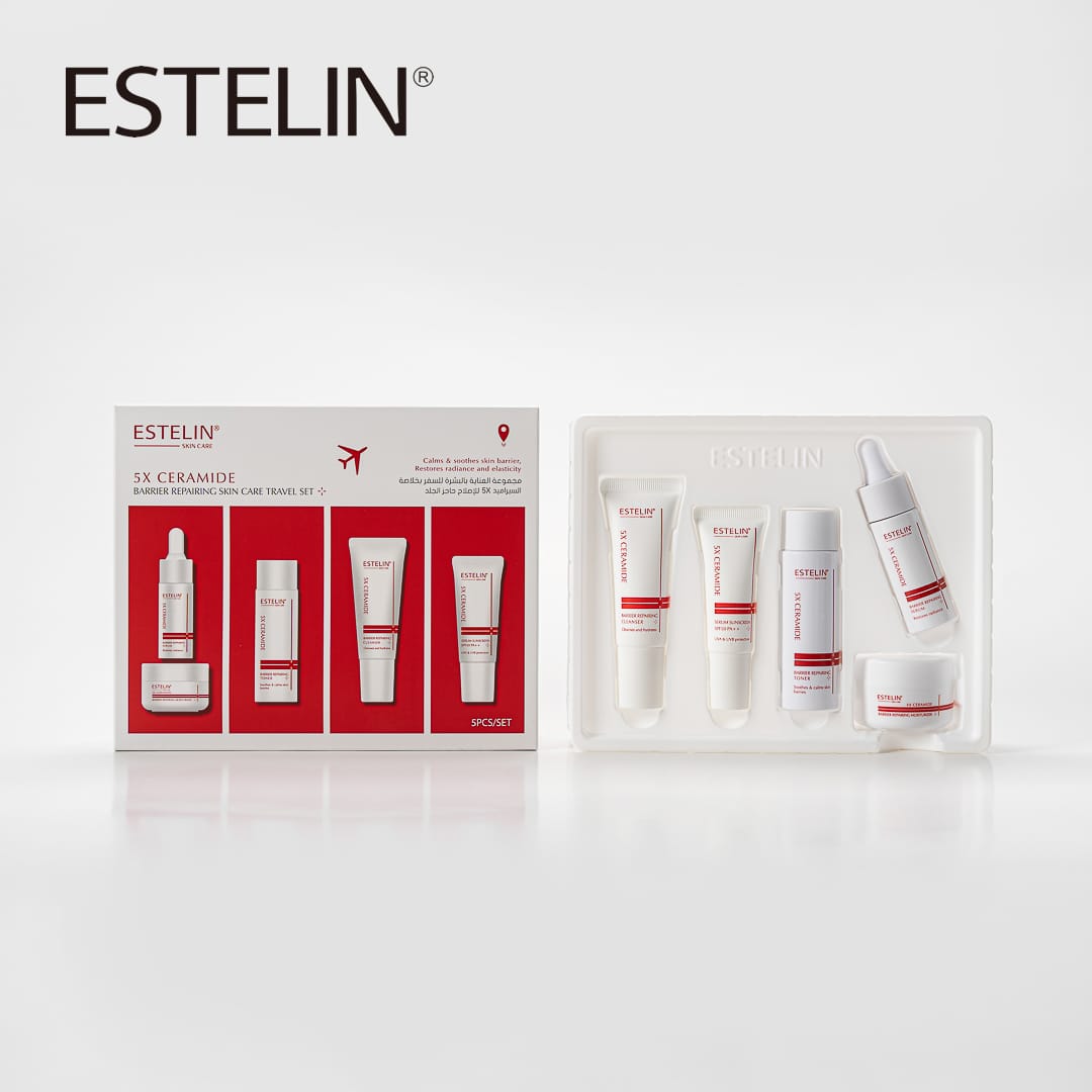 Estelin | Ceramide Barrier Repairing Skin Care Travel Set 
5Pcs | Best Price in Pakistan original skincare product Pakistan Main image