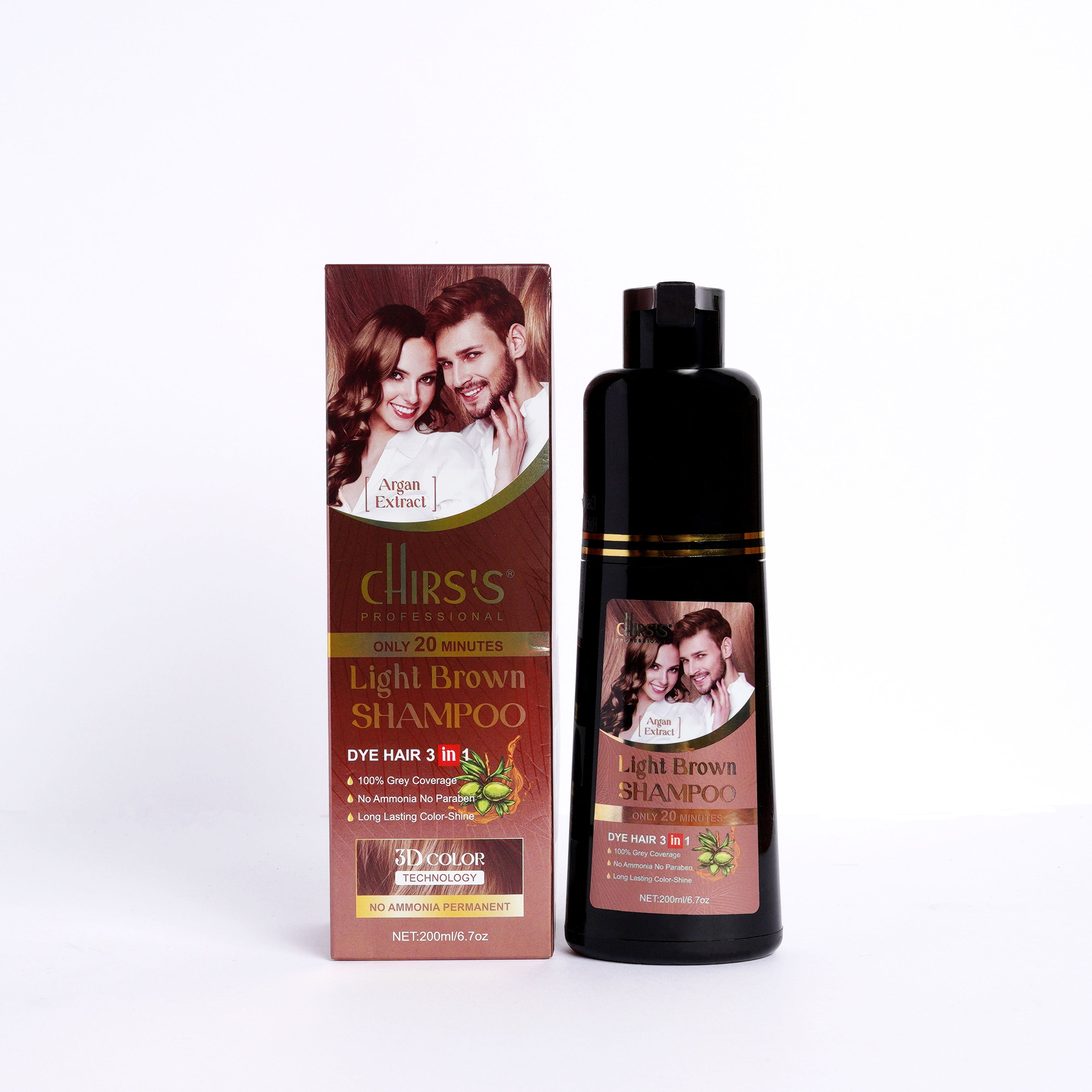 Chirs's | Light Brown Shampoo | 200ml | Best Price in Pakistan original skincare product Pakistan