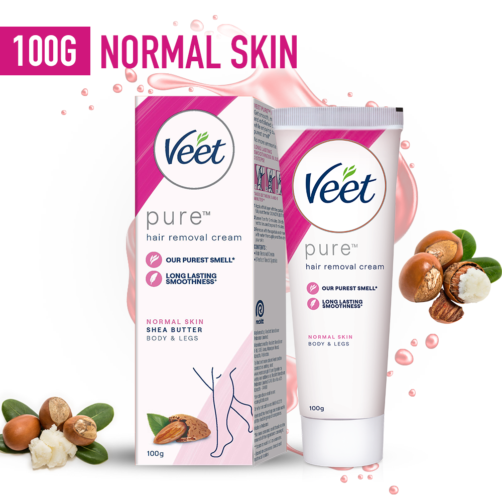 Veet Pure Hair Removal Cream for Normal Skin 100Gm | Best Price in Pakistan original skincare product Pakistan Main image