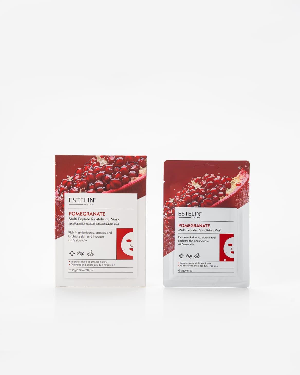 Estelin | Pomegranate  & Multi Peptide Revitalizing Mask | Best Price in Pakistan original skincare product Pakistan