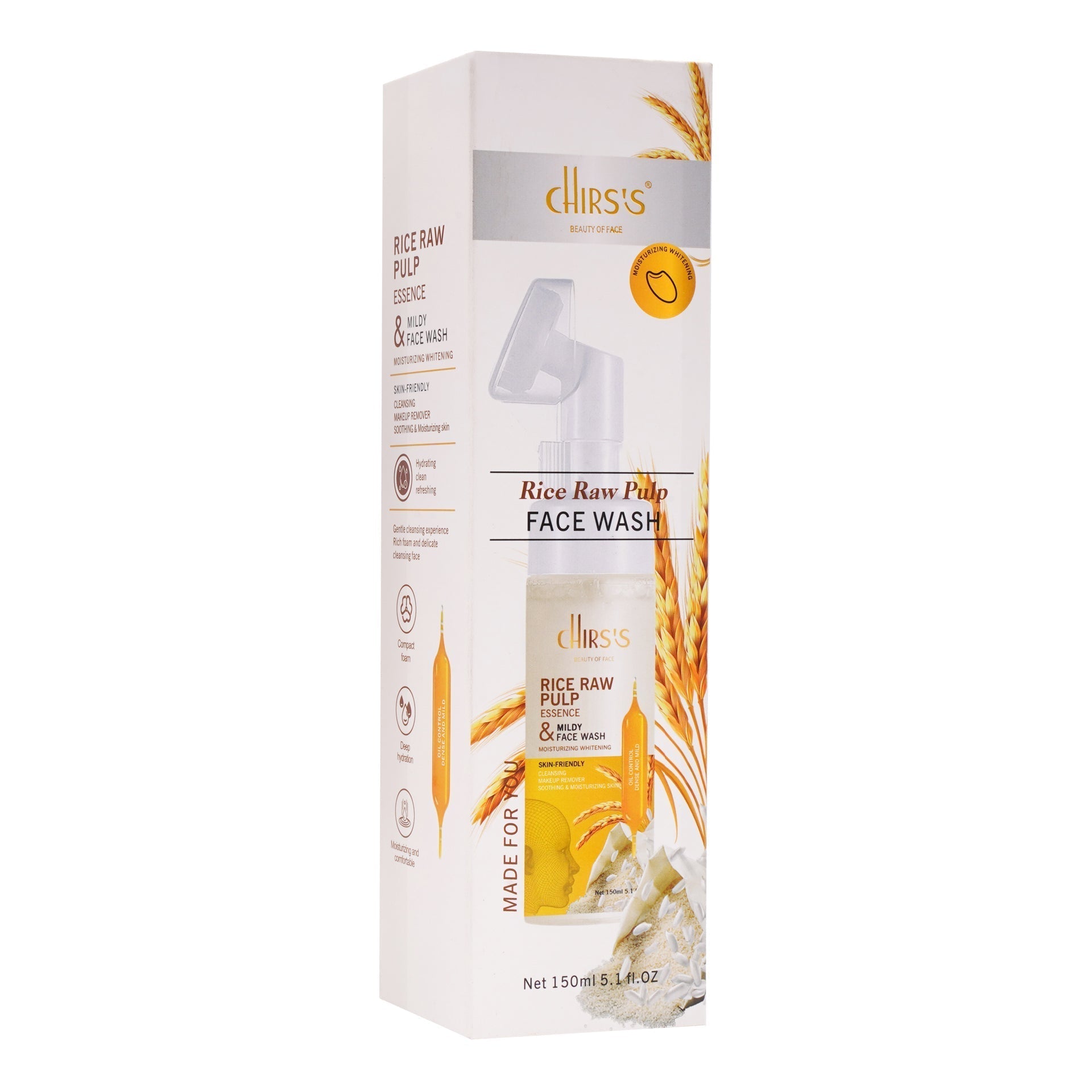 Chirs's | Rice Raw Pulp Essence & Mildy Face Wash | 150ml | Best Price in Pakistan original skincare product Pakistan