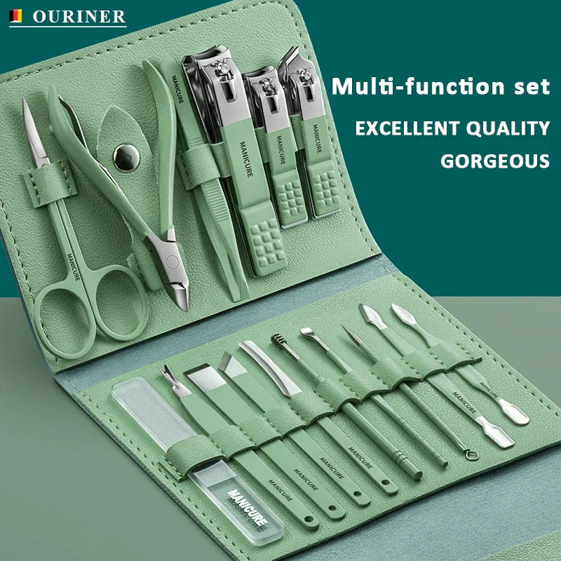 Portable 16pcs Manicure Kit | Best Price in Pakistan original skincare product Pakistan Main image
