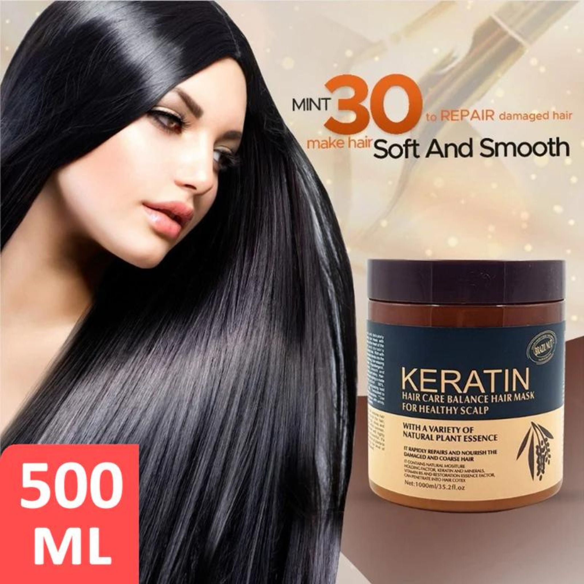 Keratin Hair Hair Mask for Healthy Scalp 500ml Main image