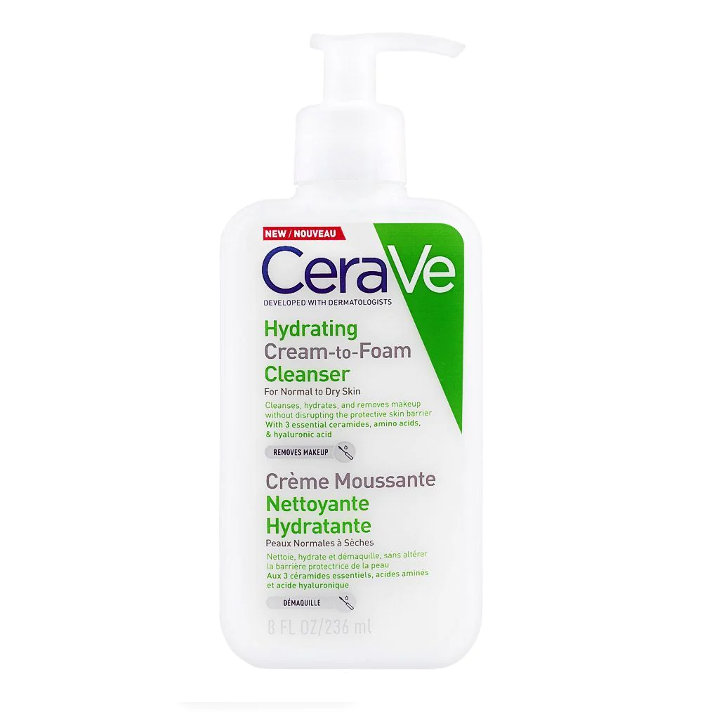Cerave Hydrating Cream To Foam Cleanser Removes Makeup 237Ml | Best Price in Pakistan original skincare product Pakistan