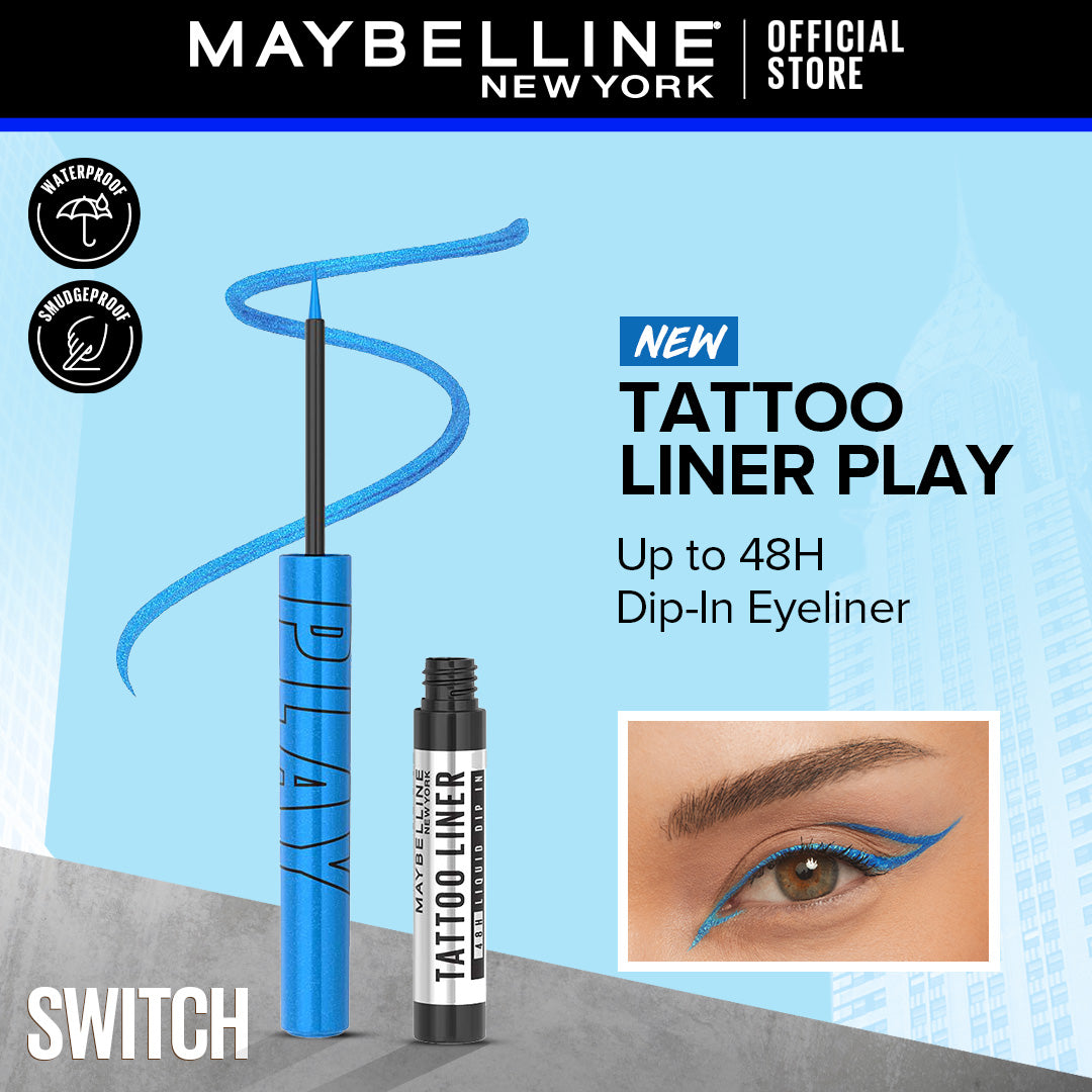 Maybelline New York Tattoo Play Liquid Waterproof Eyeliner | Ultra Longwear | Best Price in Pakistan original skincare product Pakistan