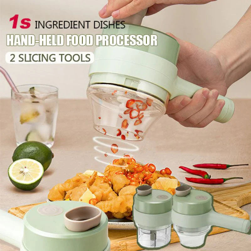 4 In 1 Handheld Electric Vegetable Cutter Set Durable | Best Price in Pakistan original skincare product Pakistan