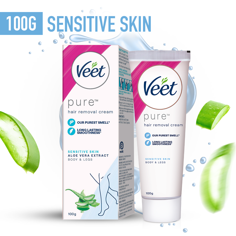 Veet Pure Hair Removal Cream for Sensitive Skin 100gm | Best Price in Pakistan original skincare product Pakistan