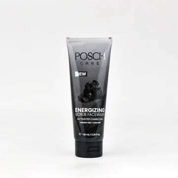 Posch | Energizing Scrub Face Wash with Activated Charcoal 100Ml | Best Price in Pakistan original skincare product Pakistan Main image