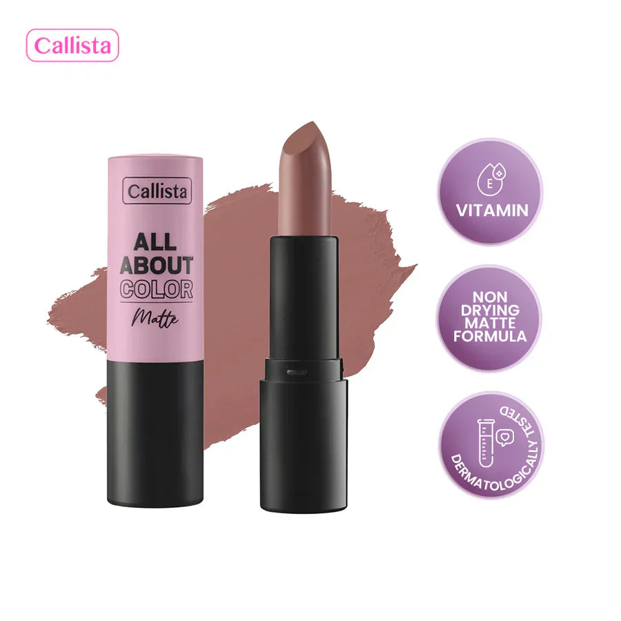 Callista Beauty | All About Colormatte Lipstick Kiss Me More 507 | Best Price in Pakistan original skincare product Pakistan مرکزی تصویر