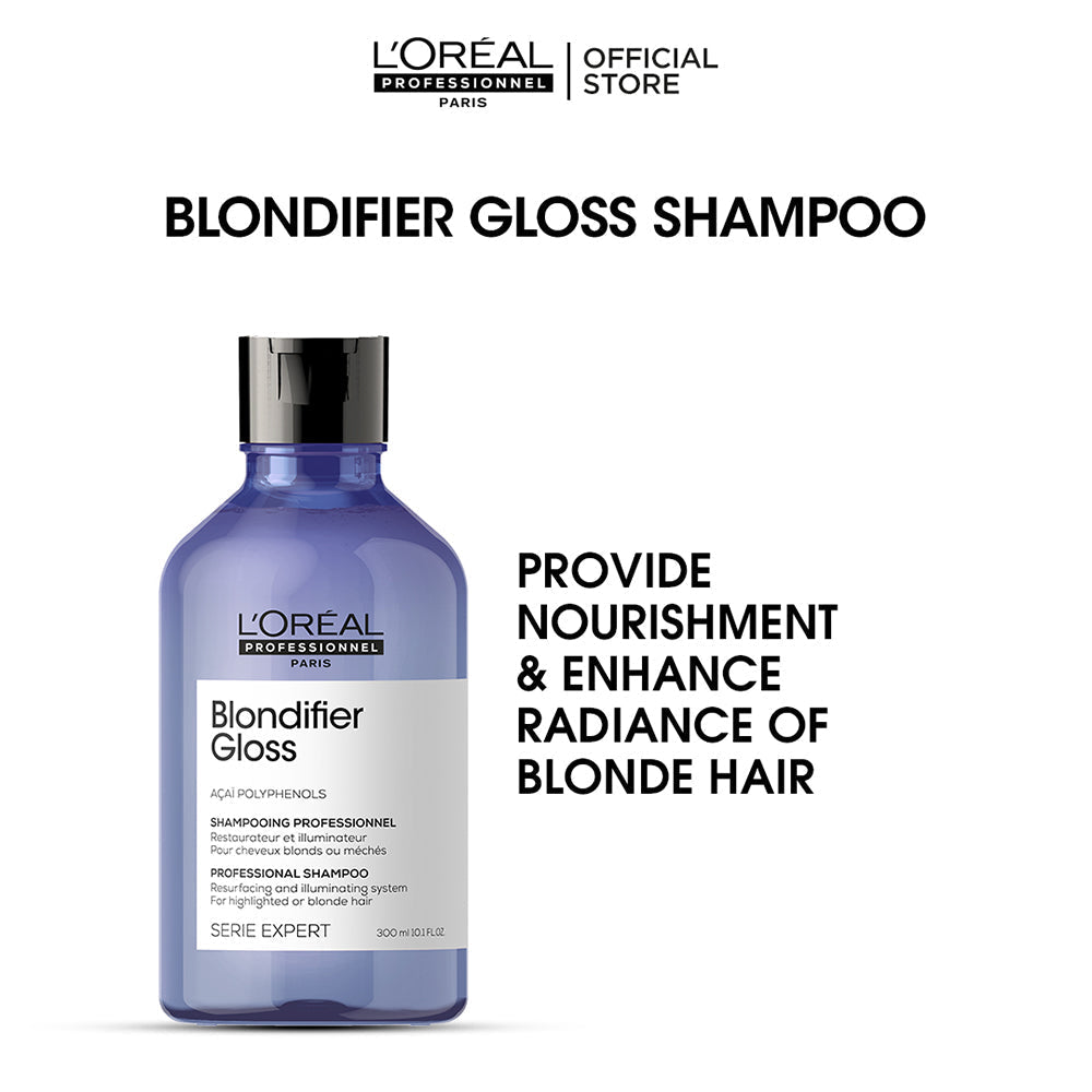 L'Oreal Professional | Serie Expert Blondifier Shampoo 300 ML | For Highlighted & Bleached Hair | Best Price in Pakistan original skincare product Pakistan Main image