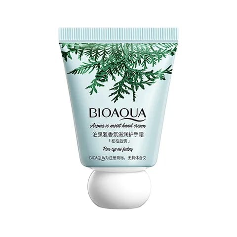 Bioaqua | Aromatic Moist Hand Cream Pine Cypress Fading | 30g | Best Price in Pakistan original skincare product Pakistan