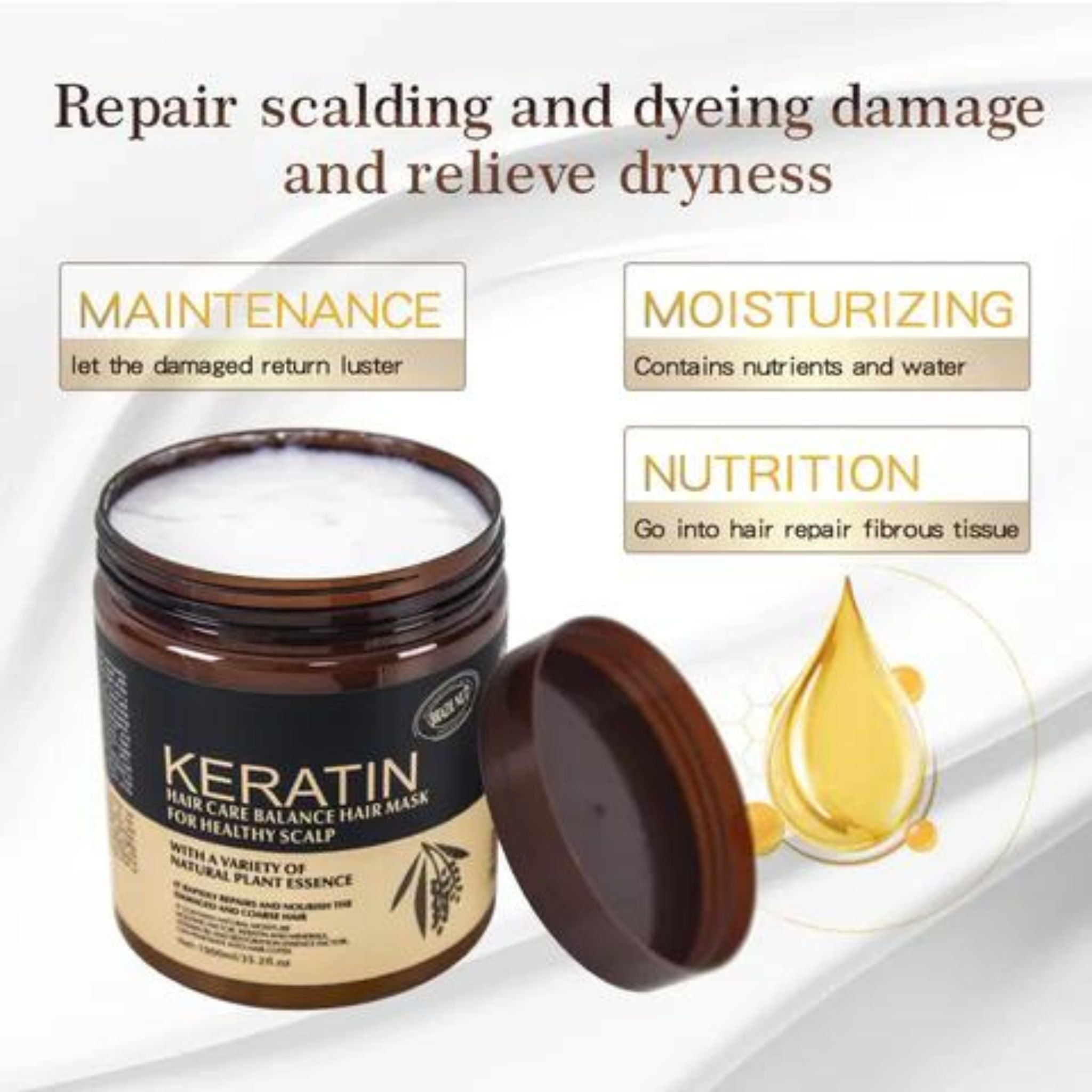 Keratin Hair Hair Mask for Healthy Scalp 500ml Secondary image