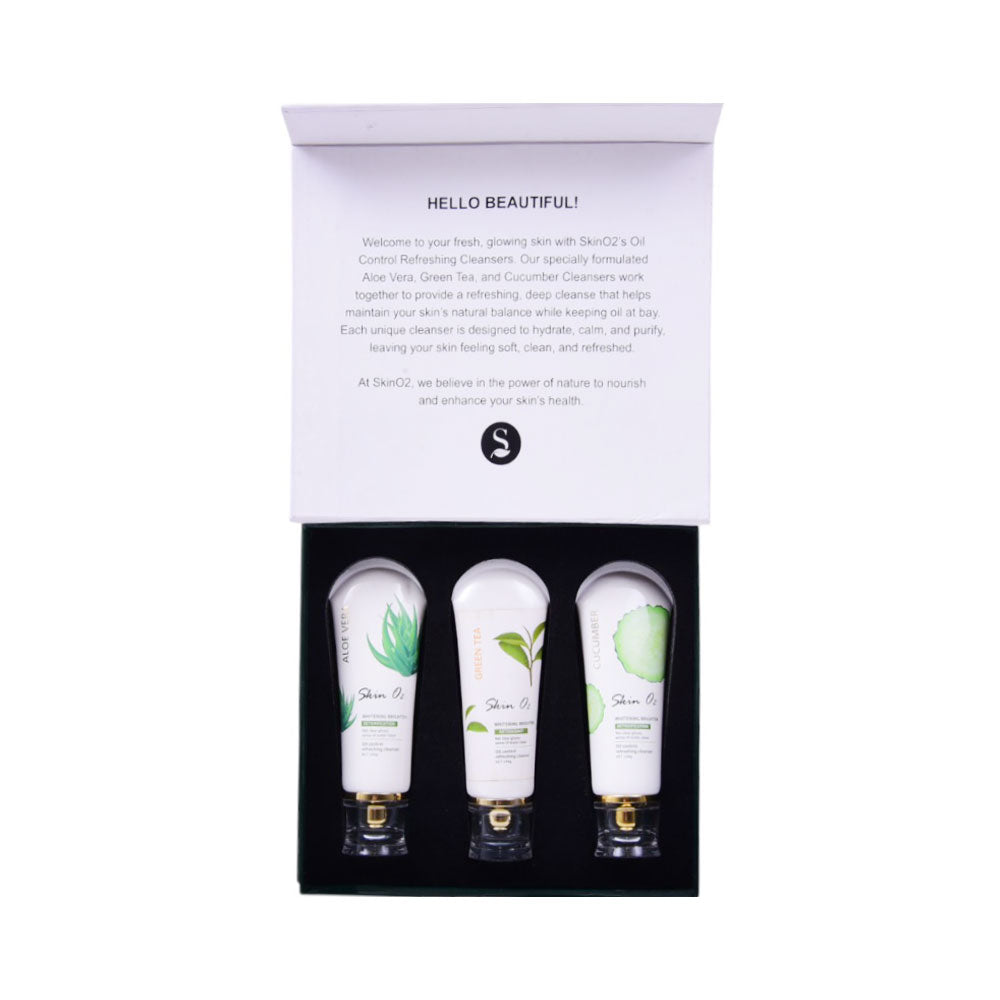SKIN 02 CLEANSERS PROMO BOX | Best Price in Pakistan original skincare product Pakistan Main image