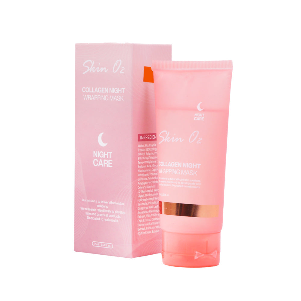 SKINO2 COLLAGEN NIGHT WRAPPING MASK 75 ML | Best Price in Pakistan original skincare product Pakistan مرکزی تصویر
