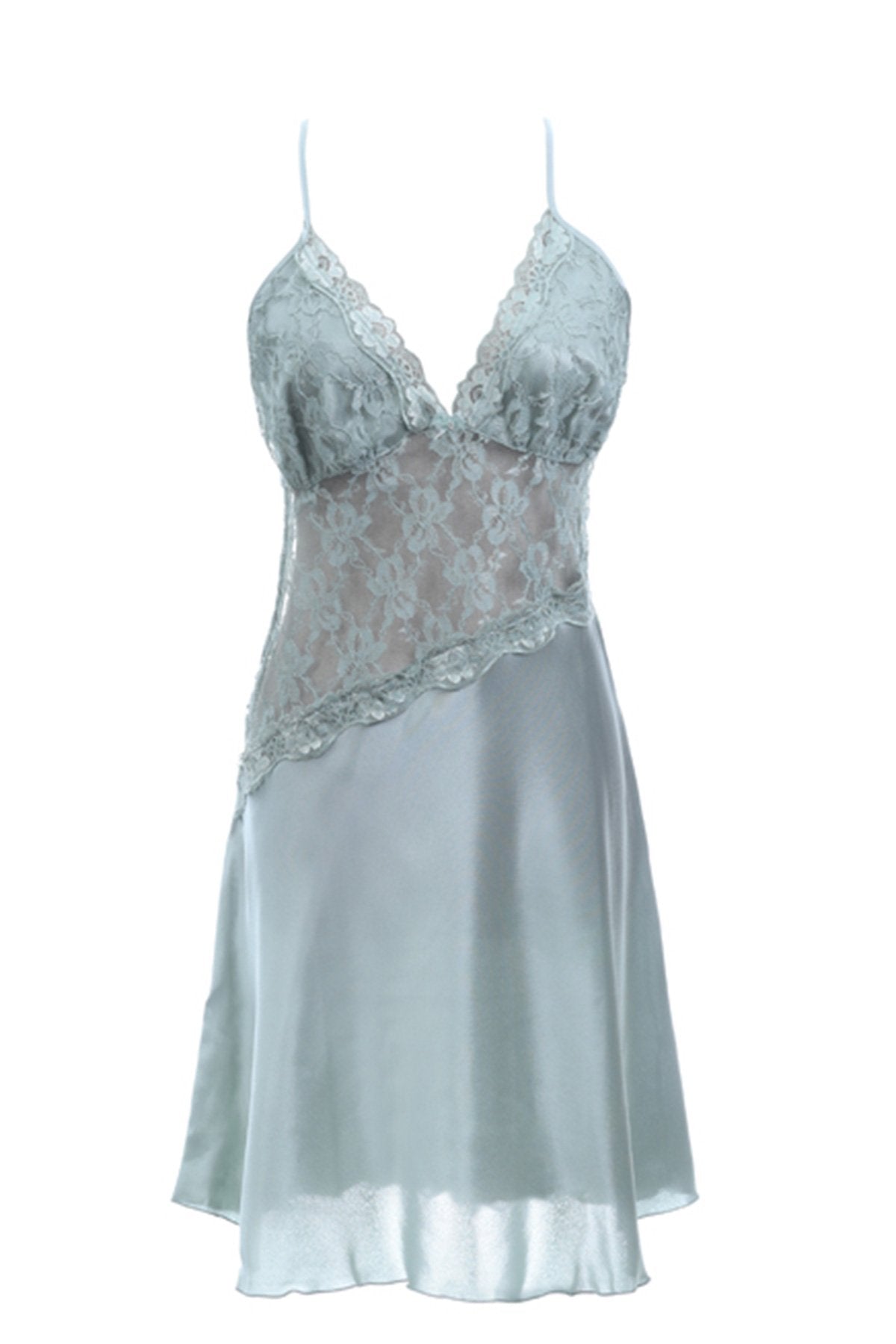 BLS | Halette Silk And Chantilly Nighty | Green | Best Price in Pakistan original skincare product Pakistan Main image