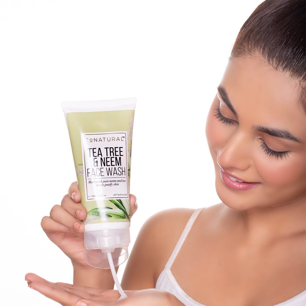 CO  NATURAL TEA TREE & NEEM FACE WASH 150 ML | Best Price in Pakistan original skincare product Pakistan
