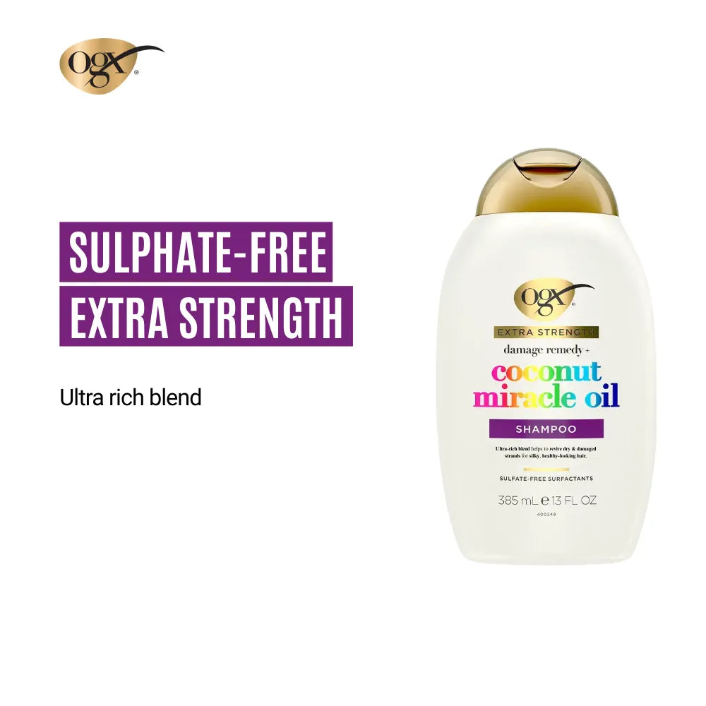 OGX Coconut Miracle Oil Extra Strength Shampoo | 385ml | Best Price in Pakistan original skincare product Pakistan