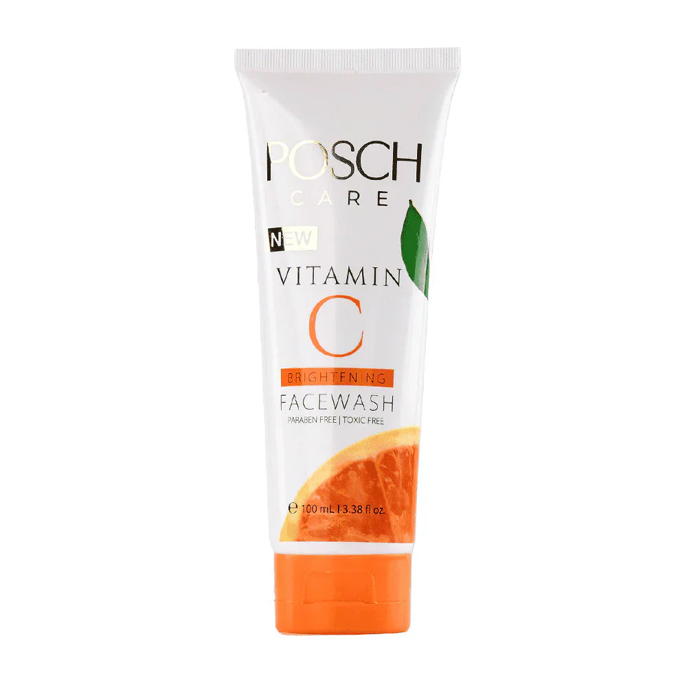 Posch Care Vitamin C Brightening Face Wash, 100ml | Best Price in Pakistan original skincare product Pakistan