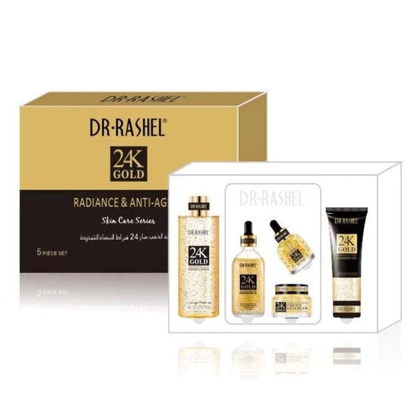 Dr.Rashel 24K Gold Radiance & Anti-Aging Kit 5 Piece Set | Best Price in Pakistan original skincare product Pakistan Main image
