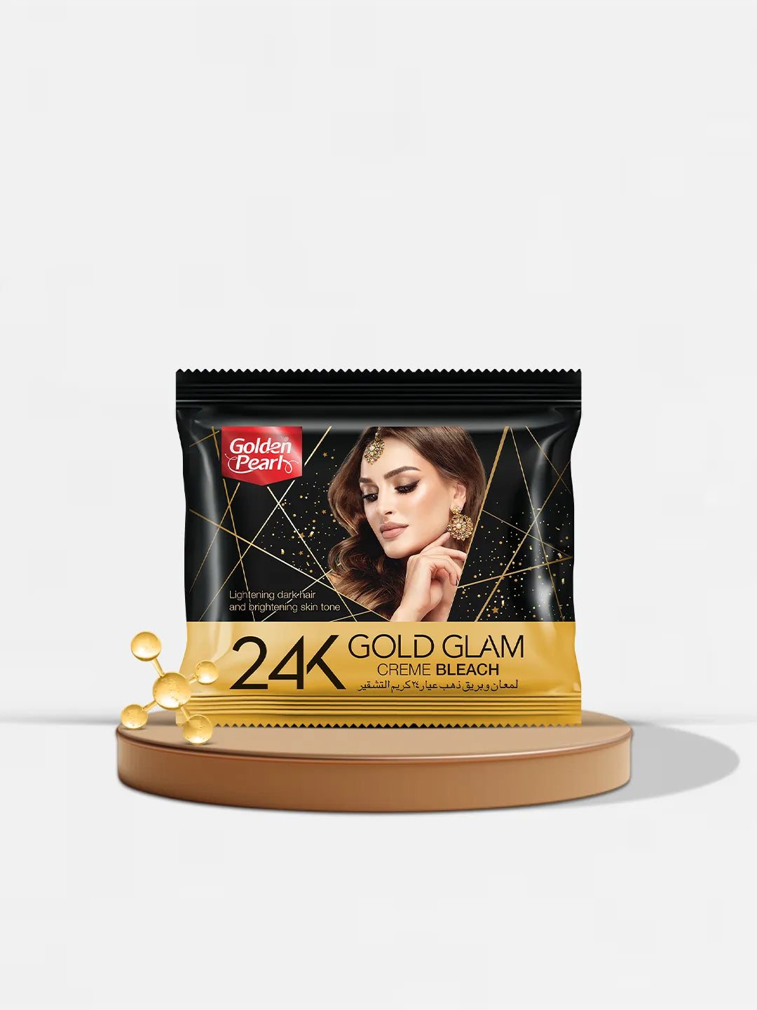 Golden Pearl 24K Gold Glam Cream Bleach | Best Price in Pakistan original skincare product Pakistan مرکزی تصویر