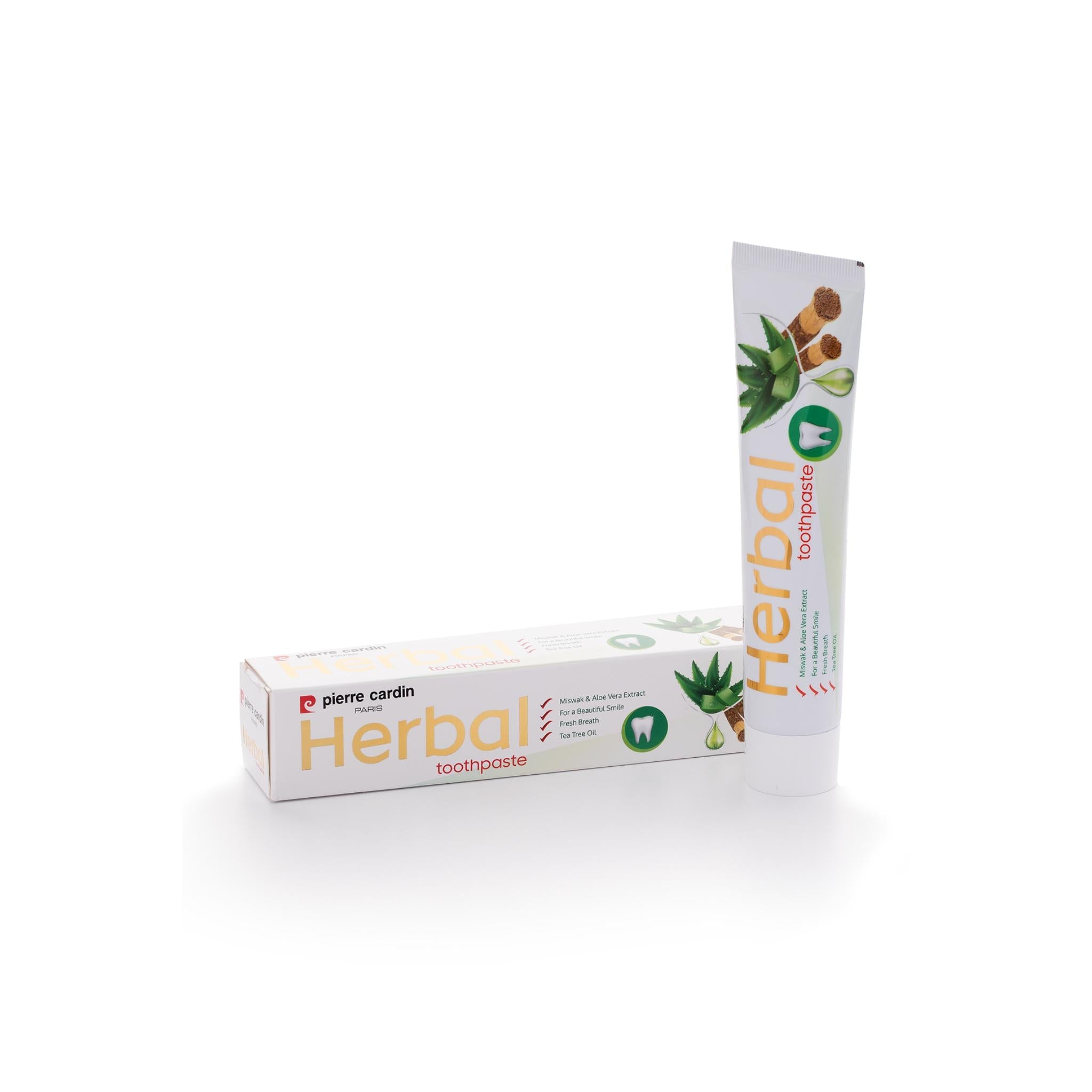 Pierre Cardin Paris Herbal Toothpaste with Aloe Vera & Miswak & Tea Tree | Best Price in Pakistan original skincare product Pakistan Main image