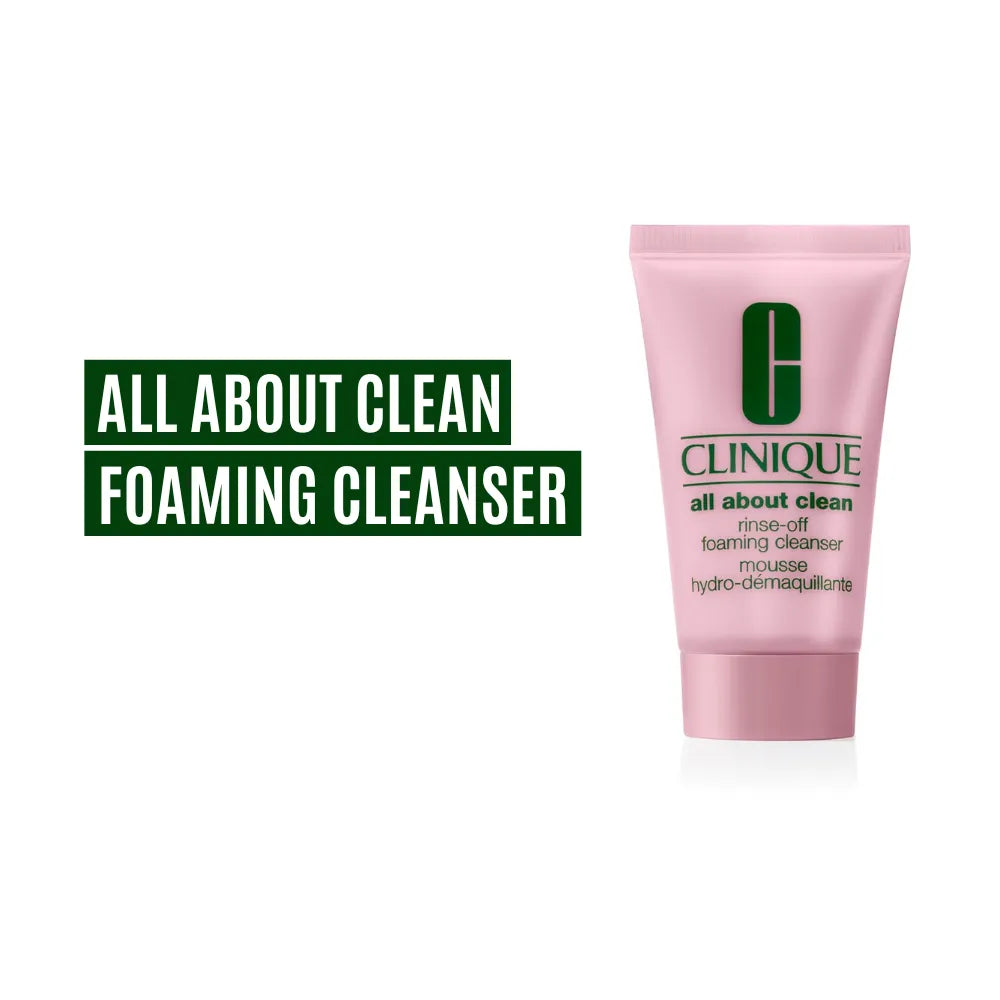 Clinique All About Clean Rinse-Off Foaming Cleanser | 30ml | Best Price in Pakistan original skincare product Pakistan