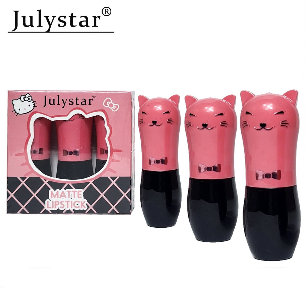 Facial Beauty | Julystar Pack Of 3 Matte Lipstick | Best Price in Pakistan original skincare product Pakistan