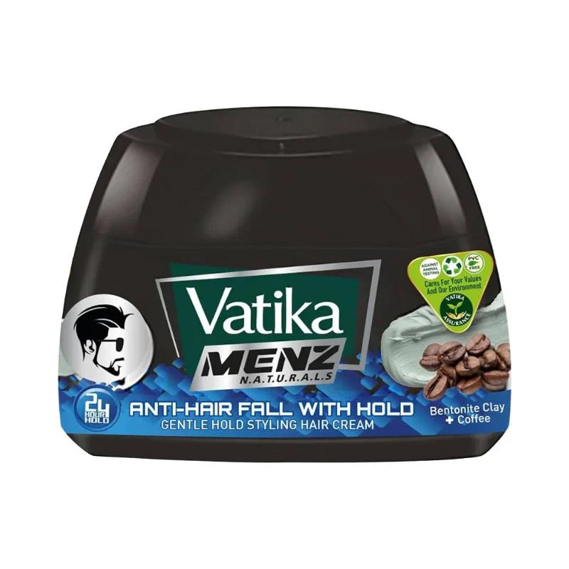 Vatika | Styling Hair Cream Men Anti-Hair Fall With Hold 140Ml | Best Price in Pakistan original skincare product Pakistan مرکزی تصویر