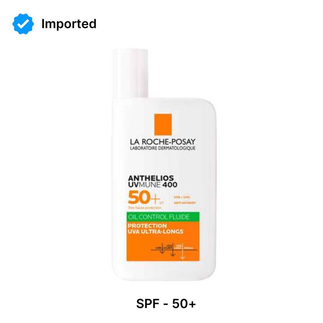 La Roche Posay Anthelios Fluid Oil Control Uvmune 400 Spf 50+ | 50ml | Best Price in Pakistan original skincare product Pakistan