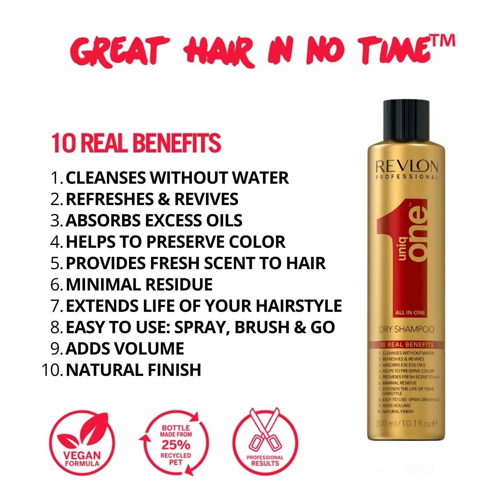 Revlon Professional | UniqONE All-in-One Dry Shampoo | Best Price in Pakistan original skincare product Pakistan