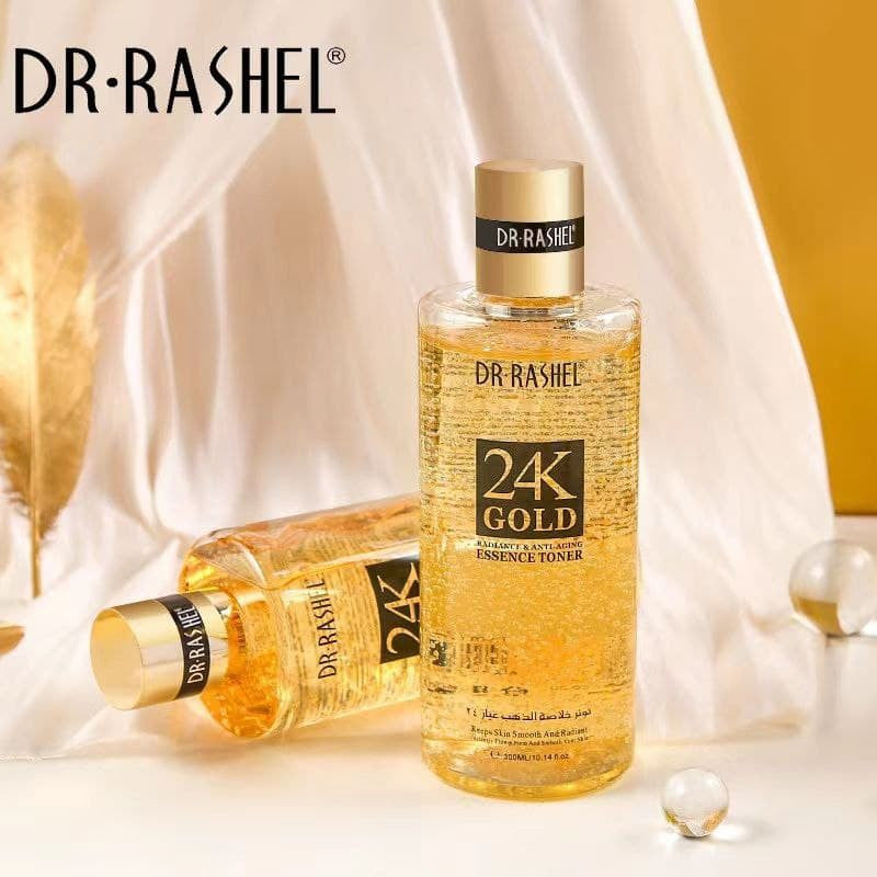 Dr. Rashel 24K Gold Radiance & Anti Aging Essence Toner 300Ml | Best Price in Pakistan original skincare product Pakistan Main image