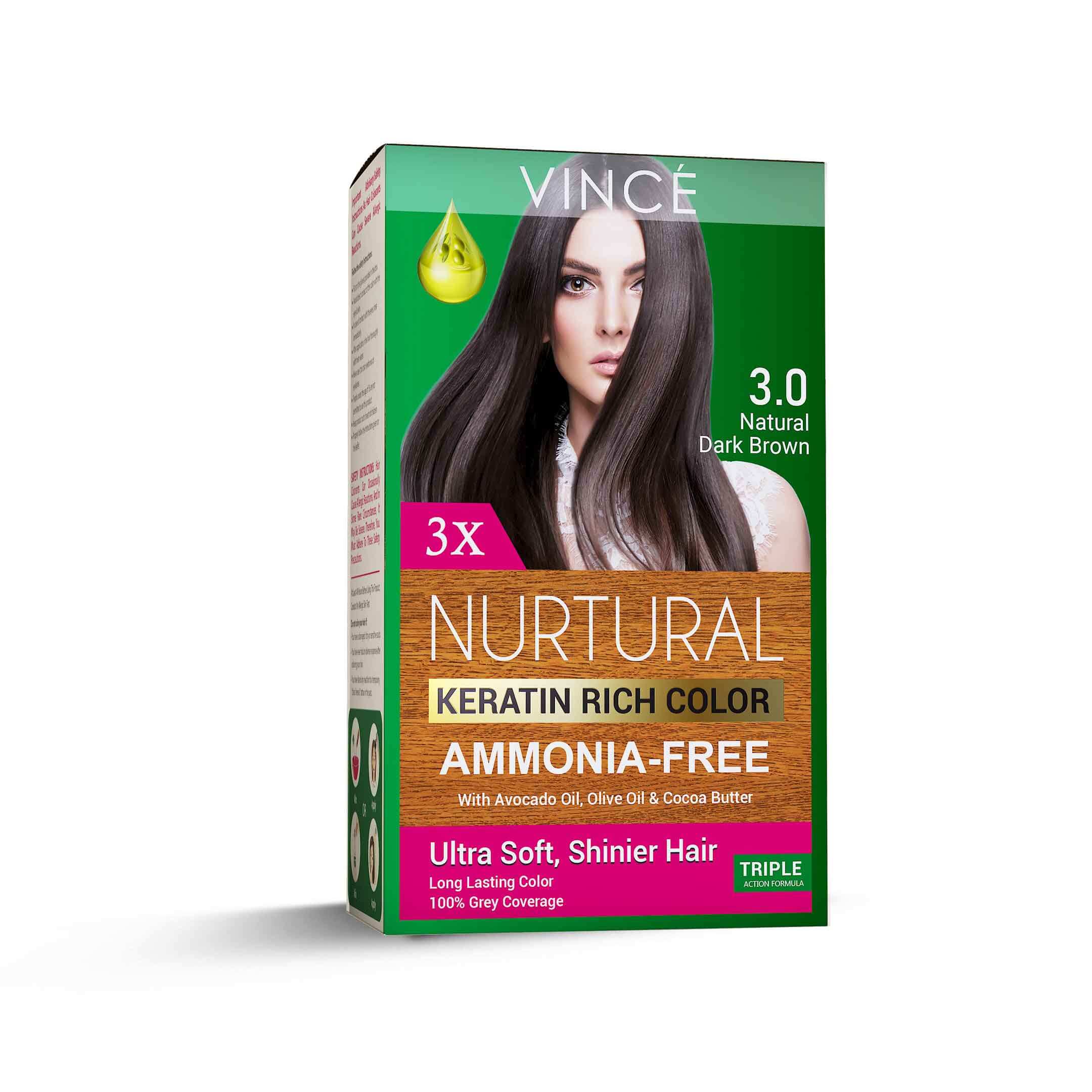 Vince | 3.0 | Natural Dark Brown | Nurtural Women Hair Color | Best Price in Pakistan original skincare product Pakistan Main image