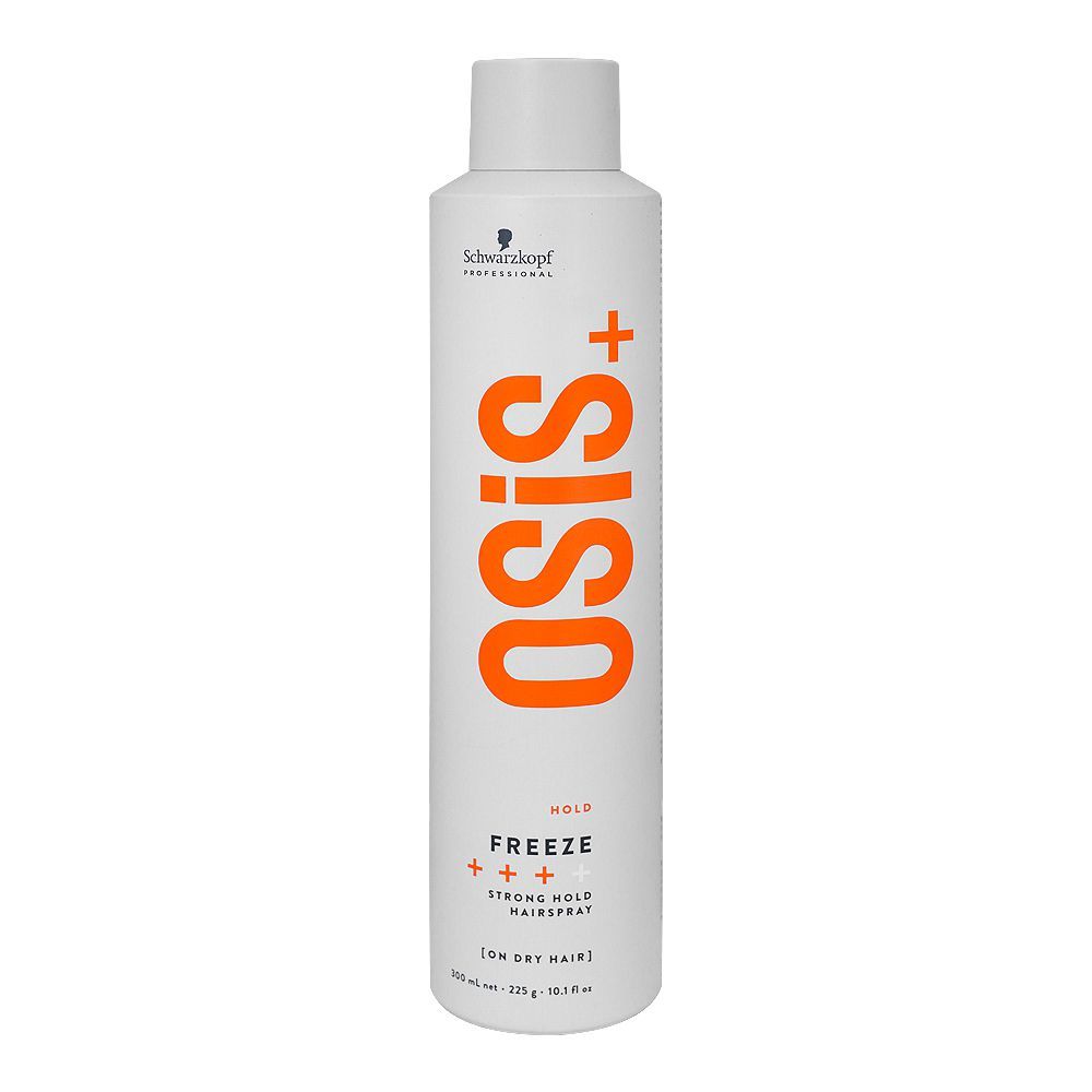 Schwarzkopf Osis+ Freeze Hold Fixation Strong Hold Hair Spray | 300ml | Best Price in Pakistan original skincare product Pakistan