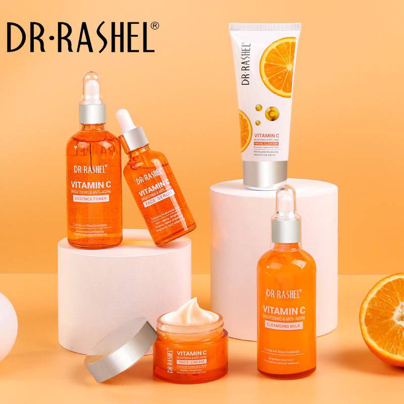 Dr Rashel | Vitamin C Brightening Skin Care 5 Pcs/Travel Set | Best Price in Pakistan original skincare product Pakistan Main image