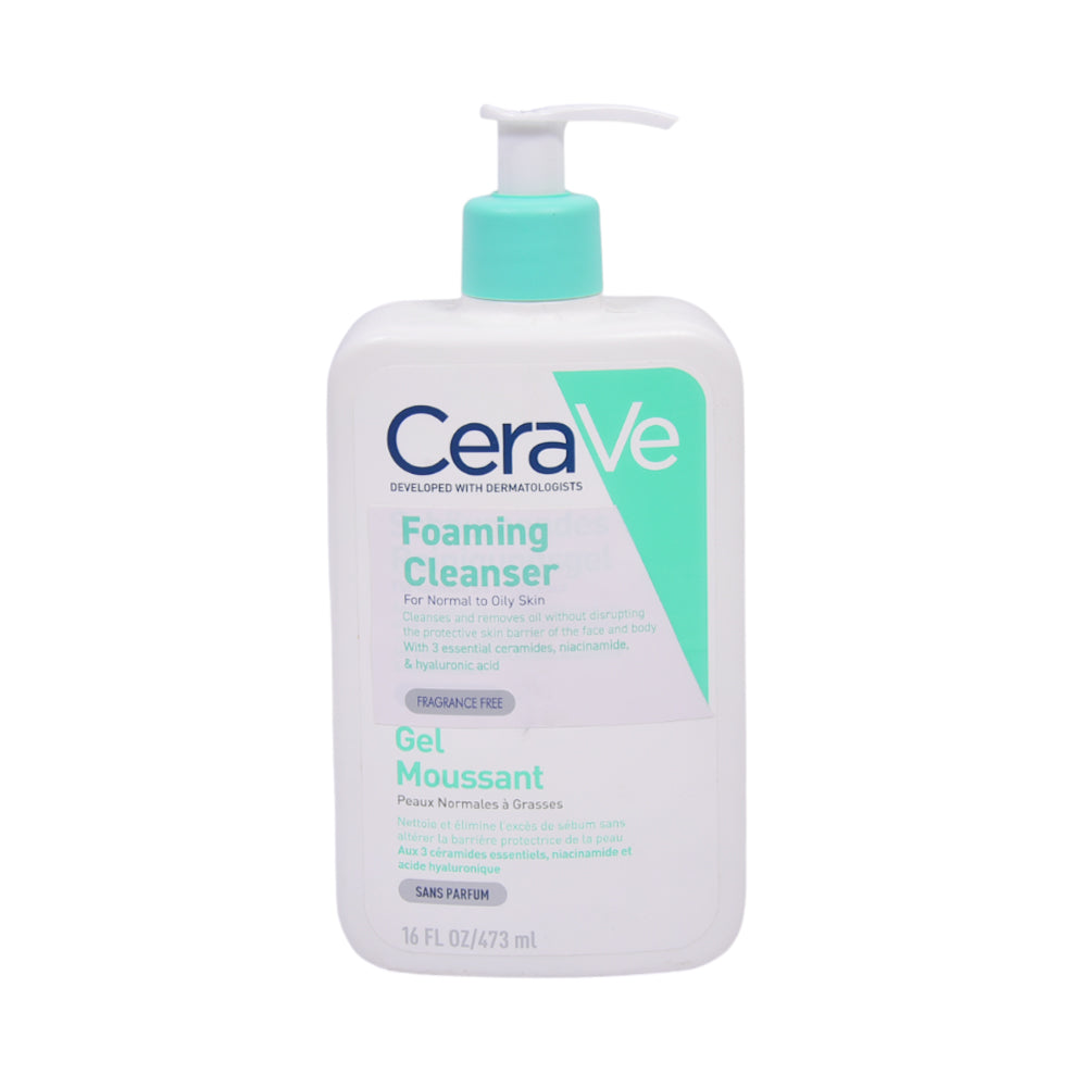 CERAVE FOAMING CLEANSER FOR NORMAL TO OILY SKIN 473ML | Best Price in Pakistan original skincare product Pakistan