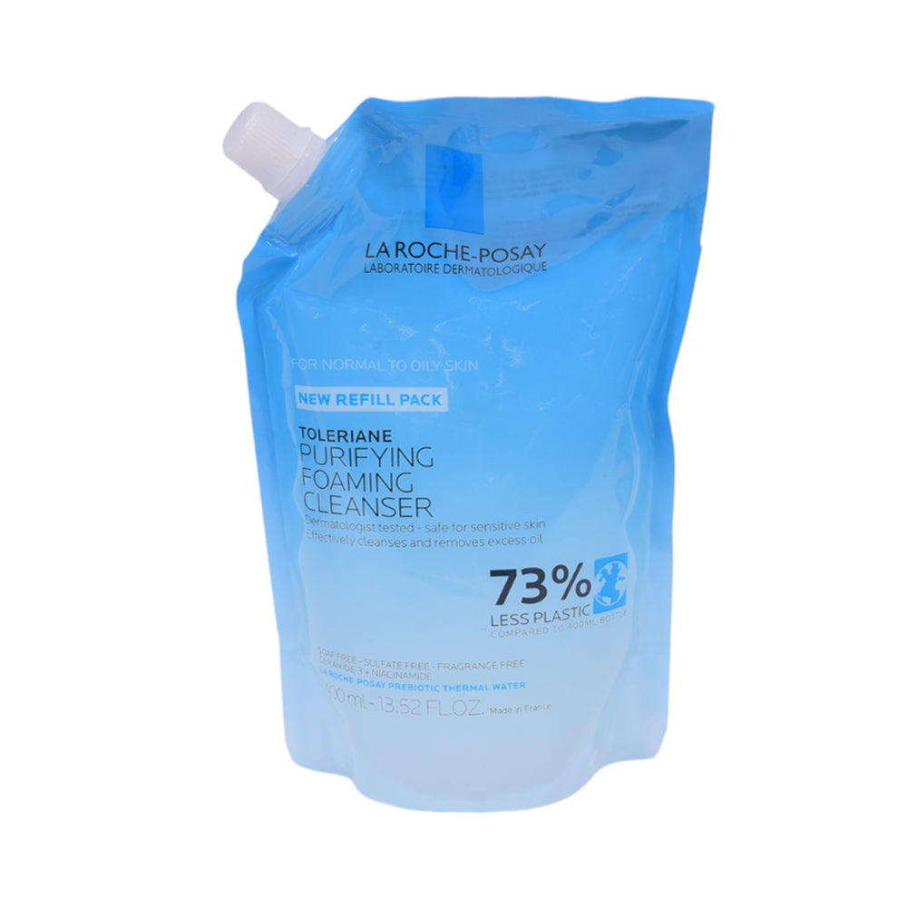 LA ROCHE-POSAY TOLERIANE PURIFYING CLEANSER REFILL 400ML | Best Price in Pakistan original skincare product Pakistan
