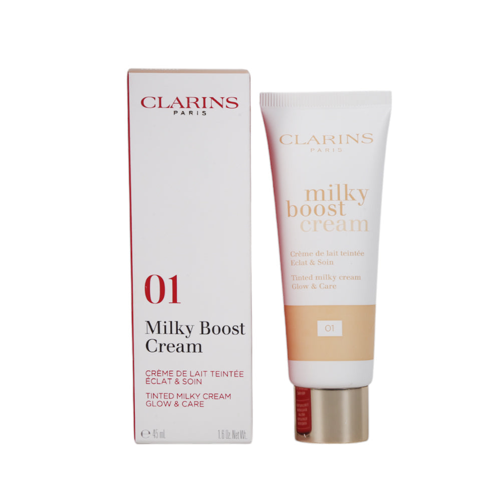 CLARINS MILKY BOOST FOUNDATION 01 45ML | Best Price in Pakistan original skincare product Pakistan مرکزی تصویر