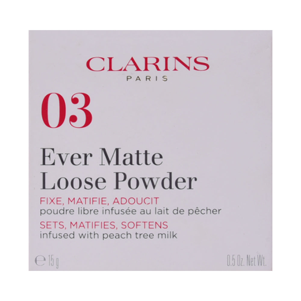 CLARINS MAKEUP FOUNDATION EVER MATTE LOOSE POWDER 03 15GM | Best Price in Pakistan original skincare product Pakistan مرکزی تصویر