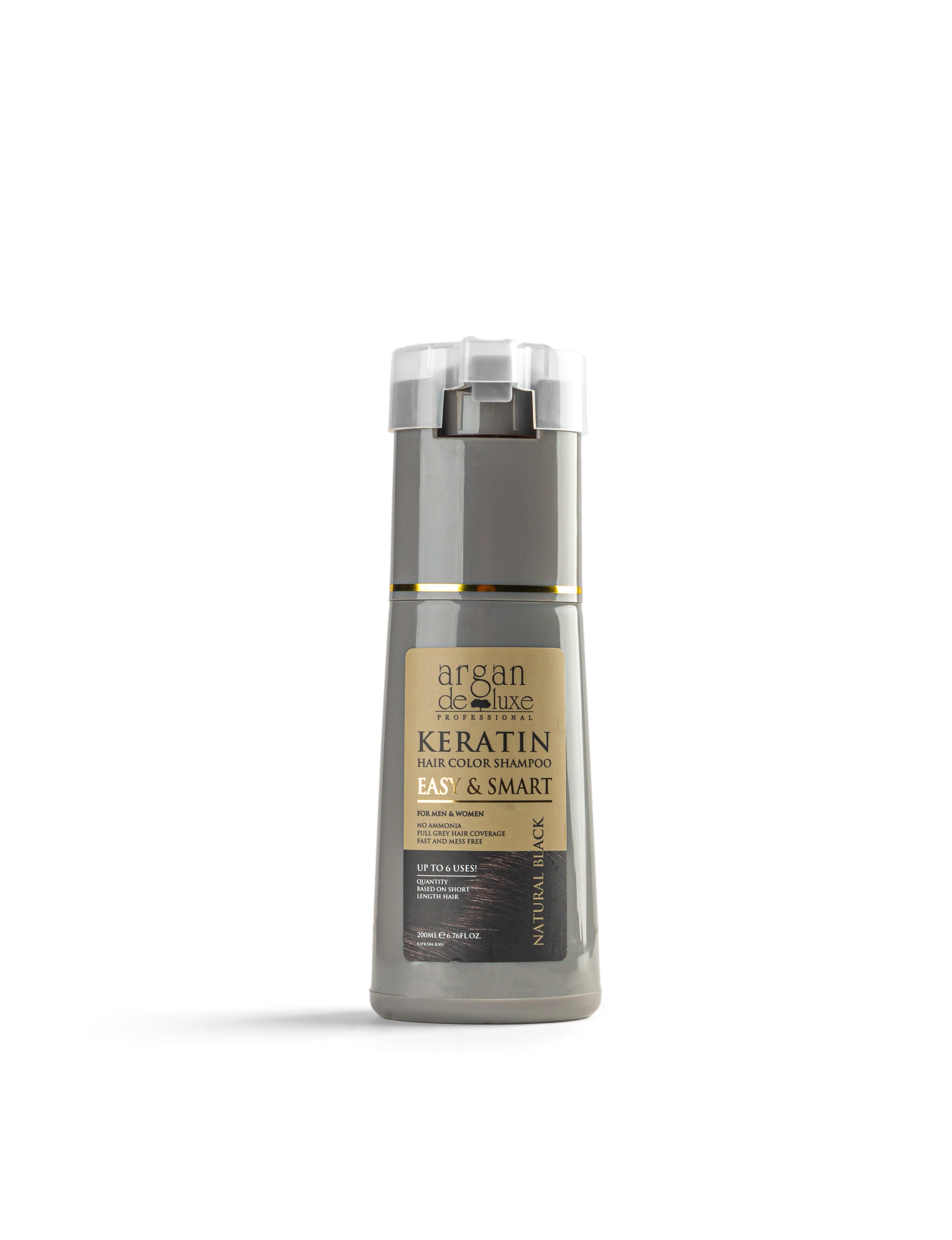 Argan Deluxe Hair Color Shampoo Natural Black | 200ml | Best Price in Pakistan original skincare product Pakistan Main image