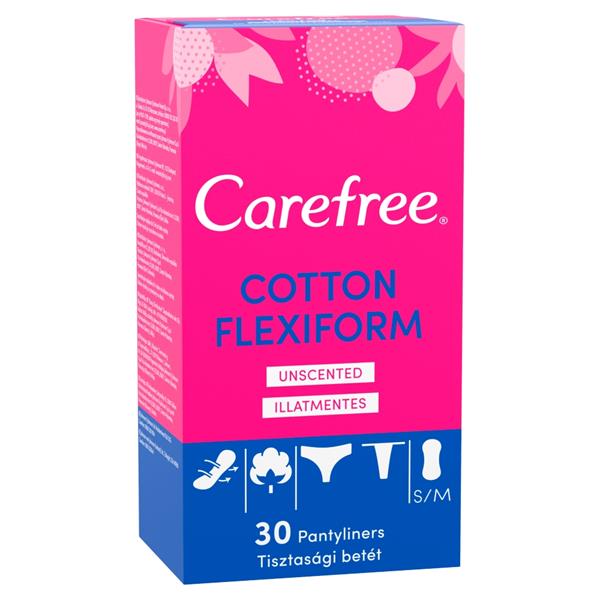 Care Free Panty Liner Flexiform Unscented Cotton 30 S | Best Price in Pakistan original skincare product Pakistan مرکزی تصویر