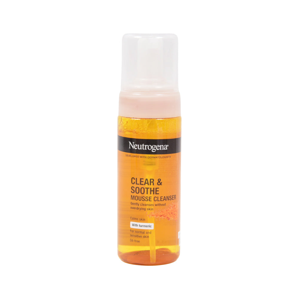 NEUTROGENA MOUSSE CLEANSER CLEAR & SOOTHE 150 ML | Best Price in Pakistan original skincare product Pakistan