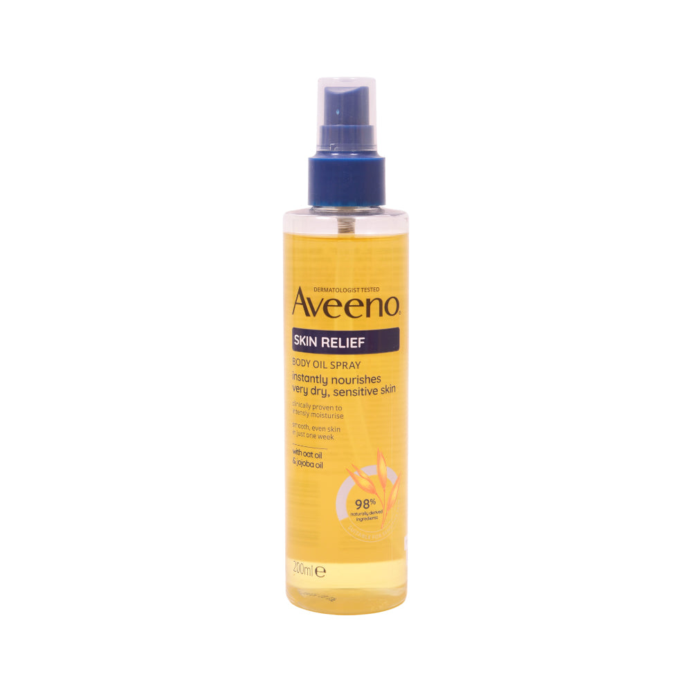 AVEENO BODY OIL SKIN RELIEF WITH OAT & JOJOBA OIL 200 ML | Best Price in Pakistan original skincare product Pakistan